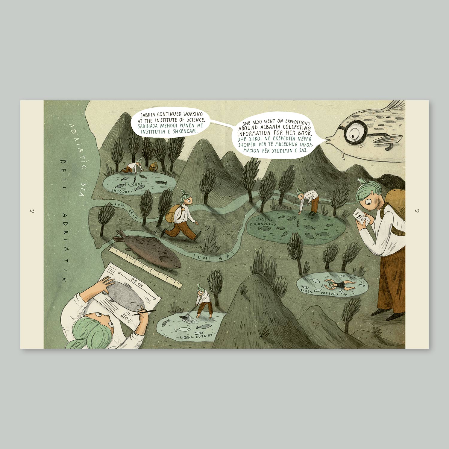 Against the stream. Sabiha - the friend of fish